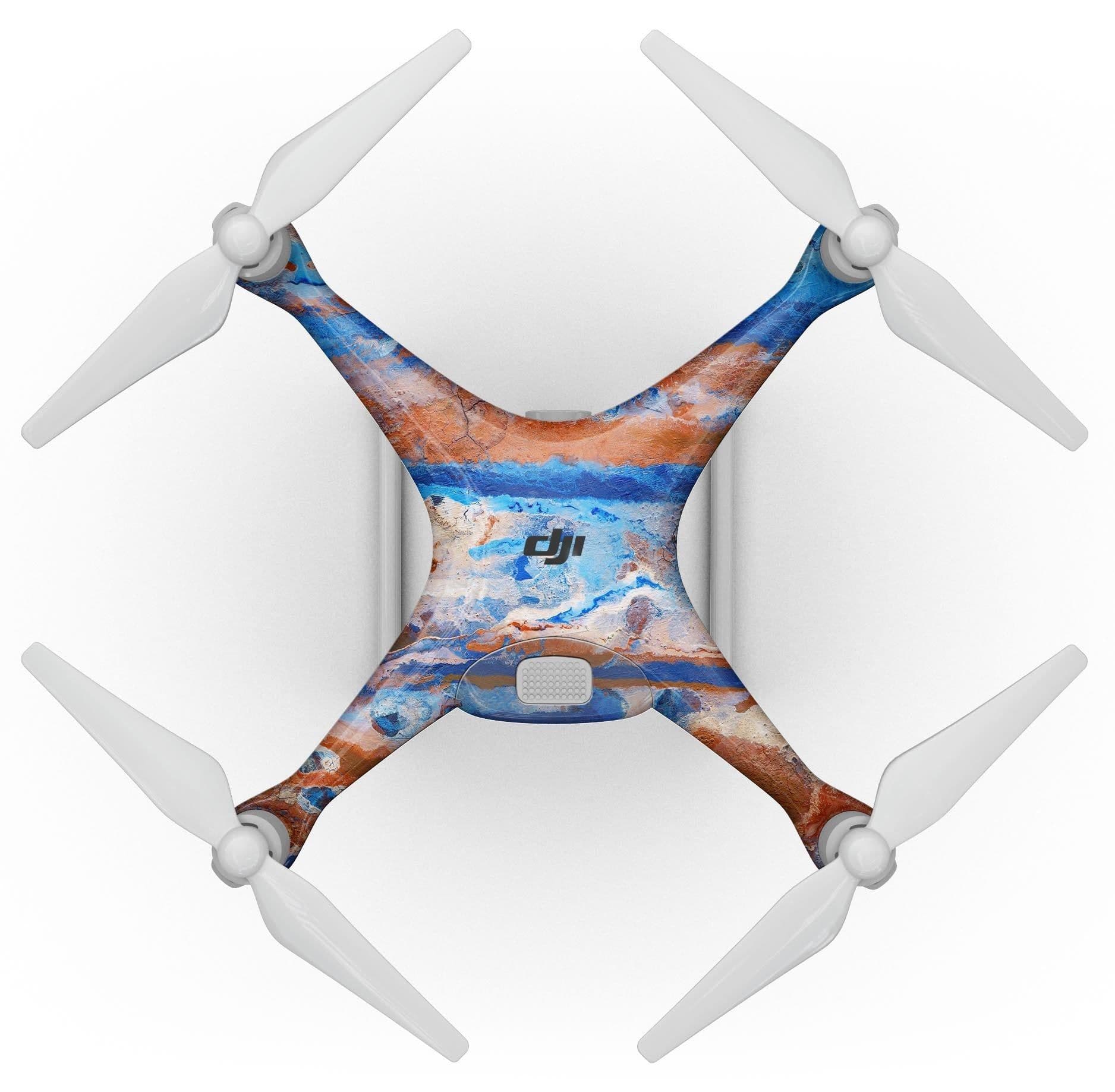 image-Abstract Wet Paint Rustic Blue - Full-Body Skin Kit for the DJI