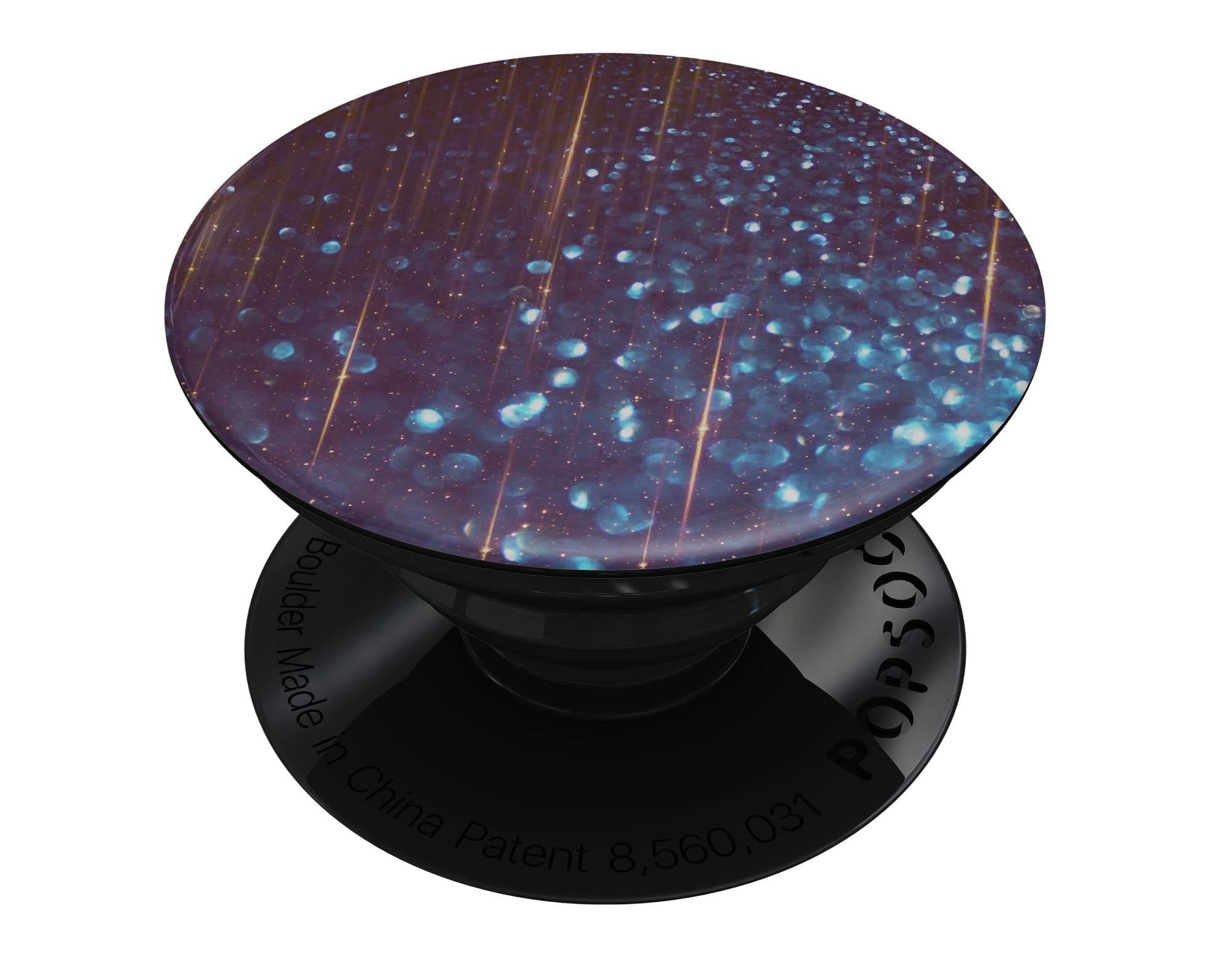 image-Dark Radient Orbs of Blue with Streaks - Skin Kit for PopSockets and