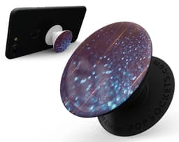 image-Dark Radient Orbs of Blue with Streaks - Skin Kit for PopSockets and