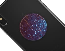 image-Dark Radient Orbs of Blue with Streaks - Skin Kit for PopSockets and