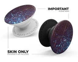 image-Dark Radient Orbs of Blue with Streaks - Skin Kit for PopSockets and