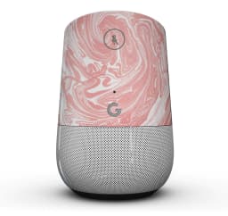 image-Marbleized Swirling Coral - Full-Body Skin Kit for the Google Home
