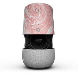 image-Marbleized Swirling Coral - Full-Body Skin Kit for the Google Home