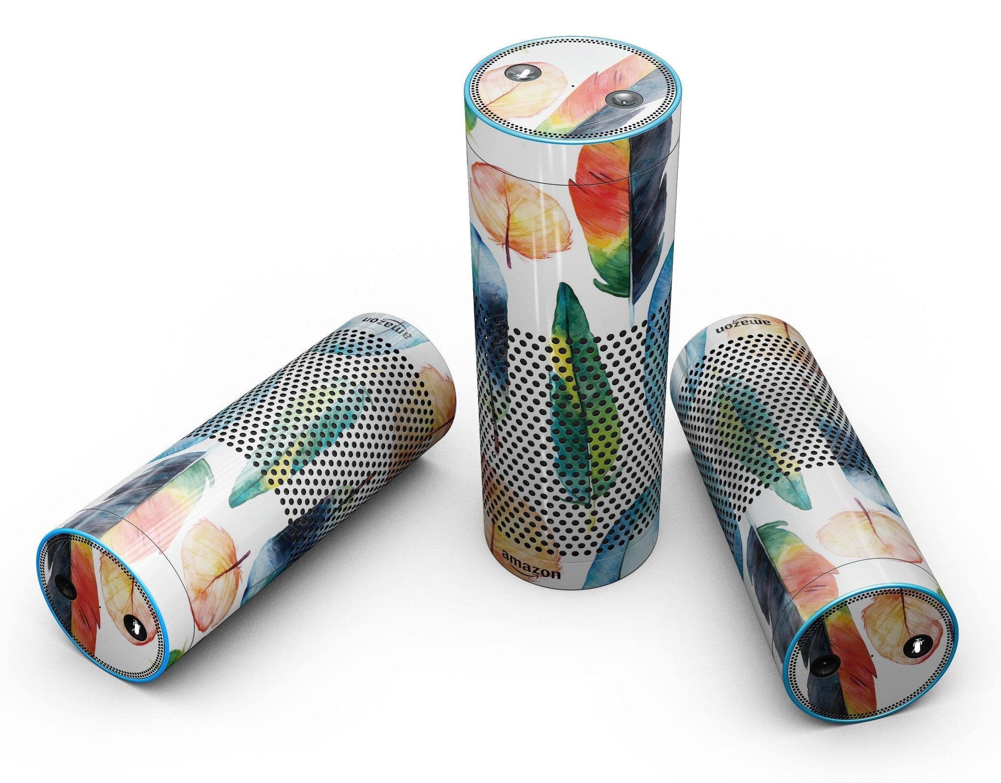 image-Bright Water Color Painted Feather - Full-Body Skin-Kit for the Amazon