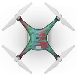 image-Abstract Wet Paint Mint Green to Red - Full-Body Skin Kit for the DJI