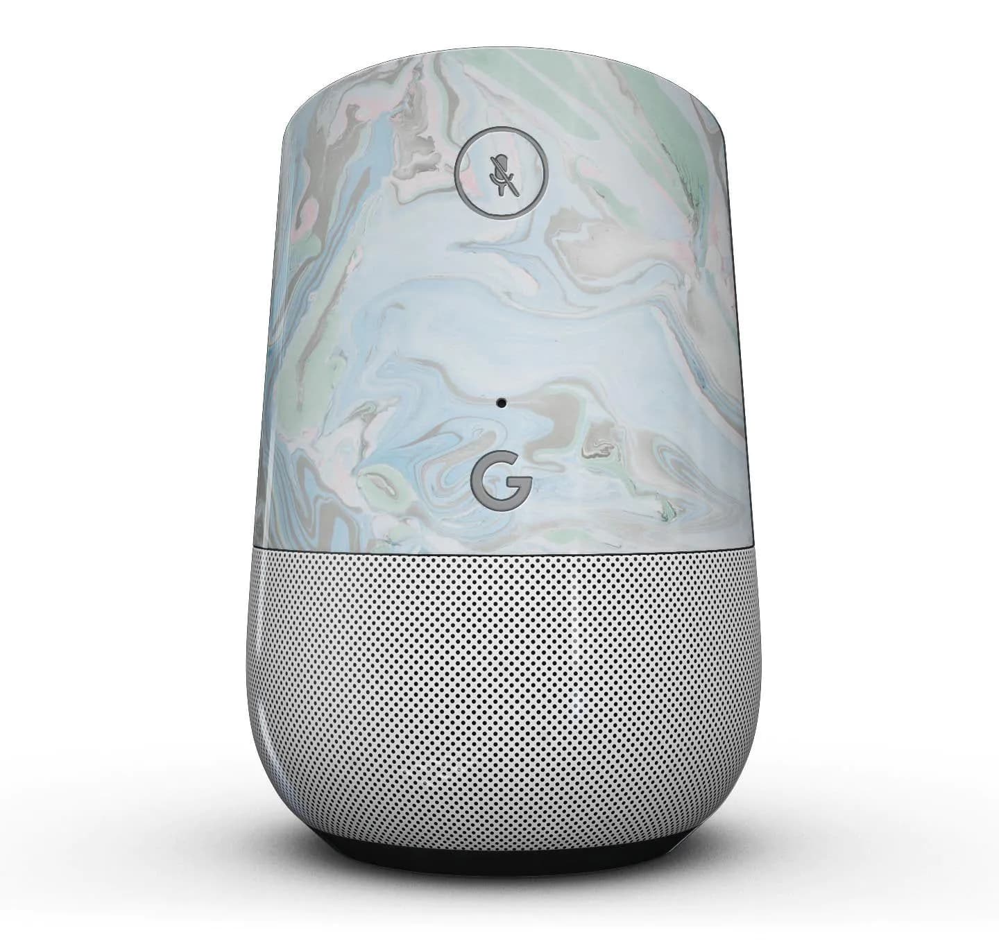 image-Marbleized Swirling Blue v2 - Full-Body Skin Kit for the Google Home