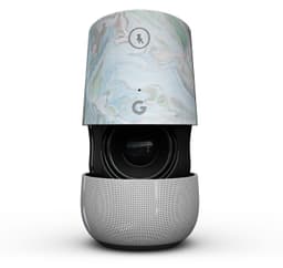 image-Marbleized Swirling Blue v2 - Full-Body Skin Kit for the Google Home