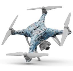 image-Abstract Wet Paint Teal - Full-Body Skin Kit for the DJI Phantom 4