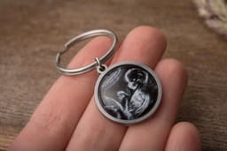 image-Personalized Ultrasound Keychain, Daddy To Be Gift, Pregnancy Gift