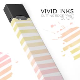 image-Gold to Pink WaterColor Ombre Stripes - Premium Decal Protective