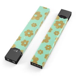 image-Mint and Gold Floral v8 - Premium Decal Protective Skin-Wrap Sticker