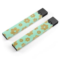 image-Mint and Gold Floral v8 - Premium Decal Protective Skin-Wrap Sticker