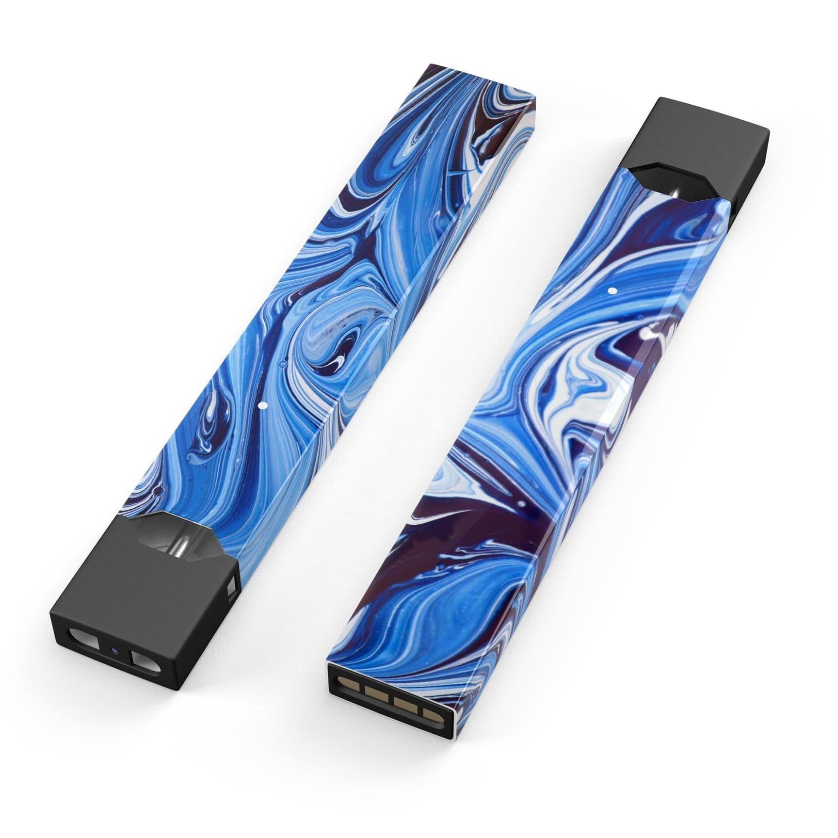 image-Blue and White Blended Paint - Premium Decal Protective Skin-Wrap