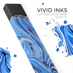 image-Blue and White Blended Paint - Premium Decal Protective Skin-Wrap