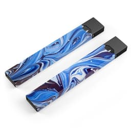 image-Blue and White Blended Paint - Premium Decal Protective Skin-Wrap