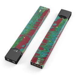 image-Abstract Wet Paint Mint Green to Red - Premium Decal Protective