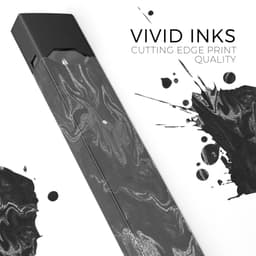 image-Black & Silver Marble Swirl V1 - Premium Decal Protective Skin-Wrap
