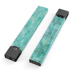 image-Aqua Watercolor Cross Hatch - Premium Decal Protective Skin-Wrap