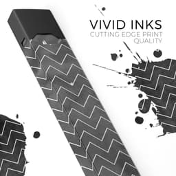 image-Black Watercolor with White Chevron - Premium Decal Protective