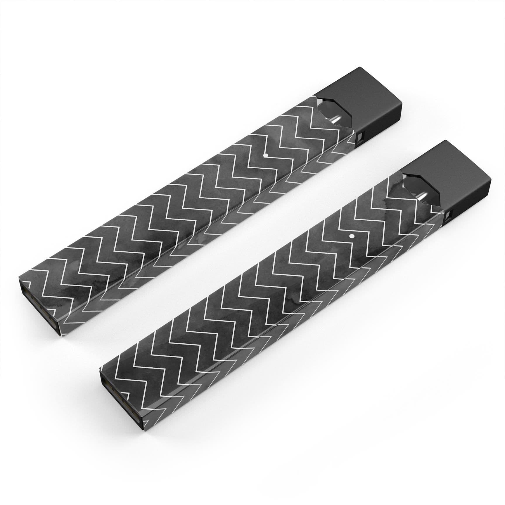 image-Black Watercolor with White Chevron - Premium Decal Protective