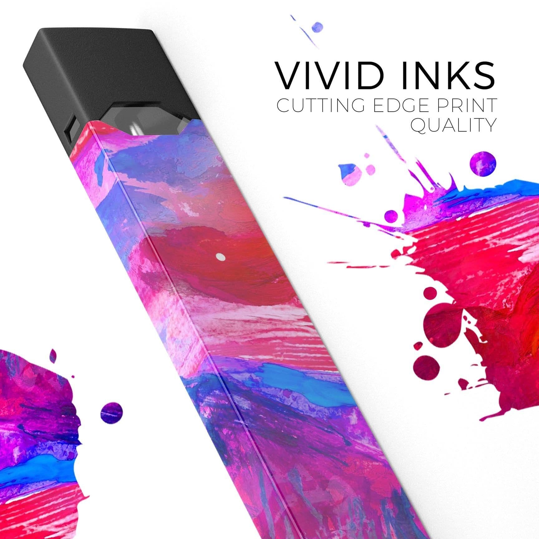 image-Splatter Blue and Red Oil - Premium Decal Protective Skin-Wrap Sticker