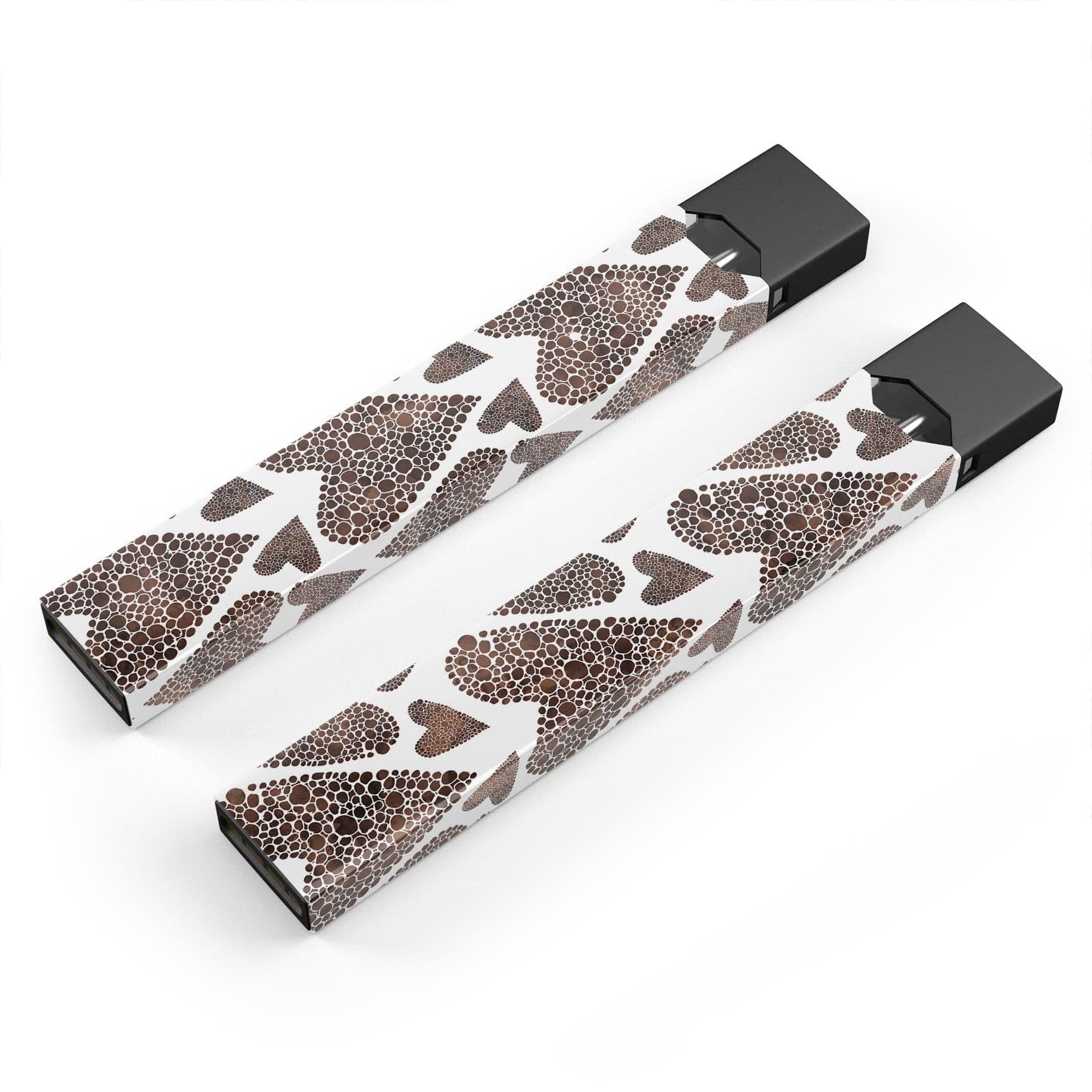 image-Brown Pebble Hearts - Premium Decal Protective Skin-Wrap Sticker
