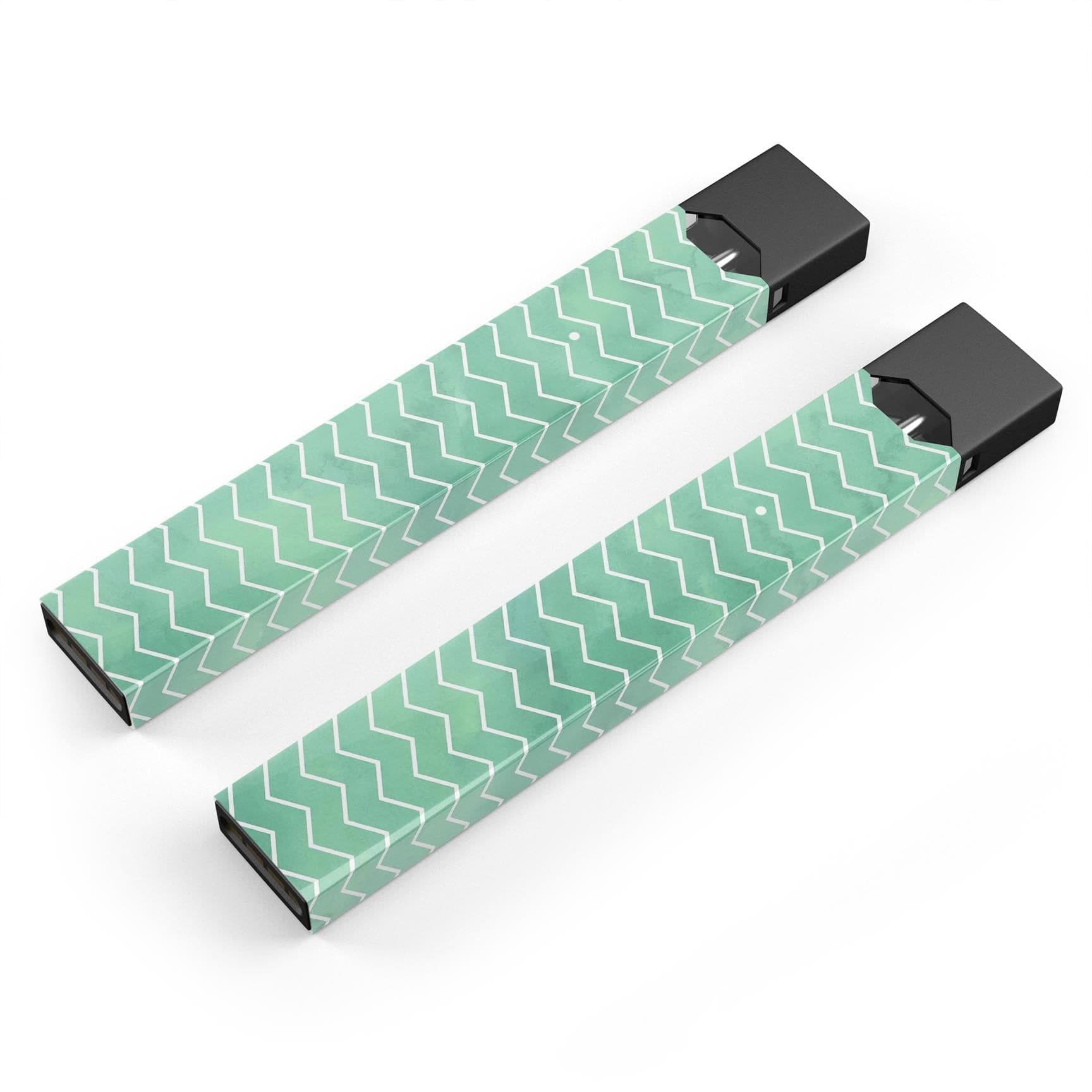 image-Green Watercolor Chevron - Premium Decal Protective Skin-Wrap Sticker