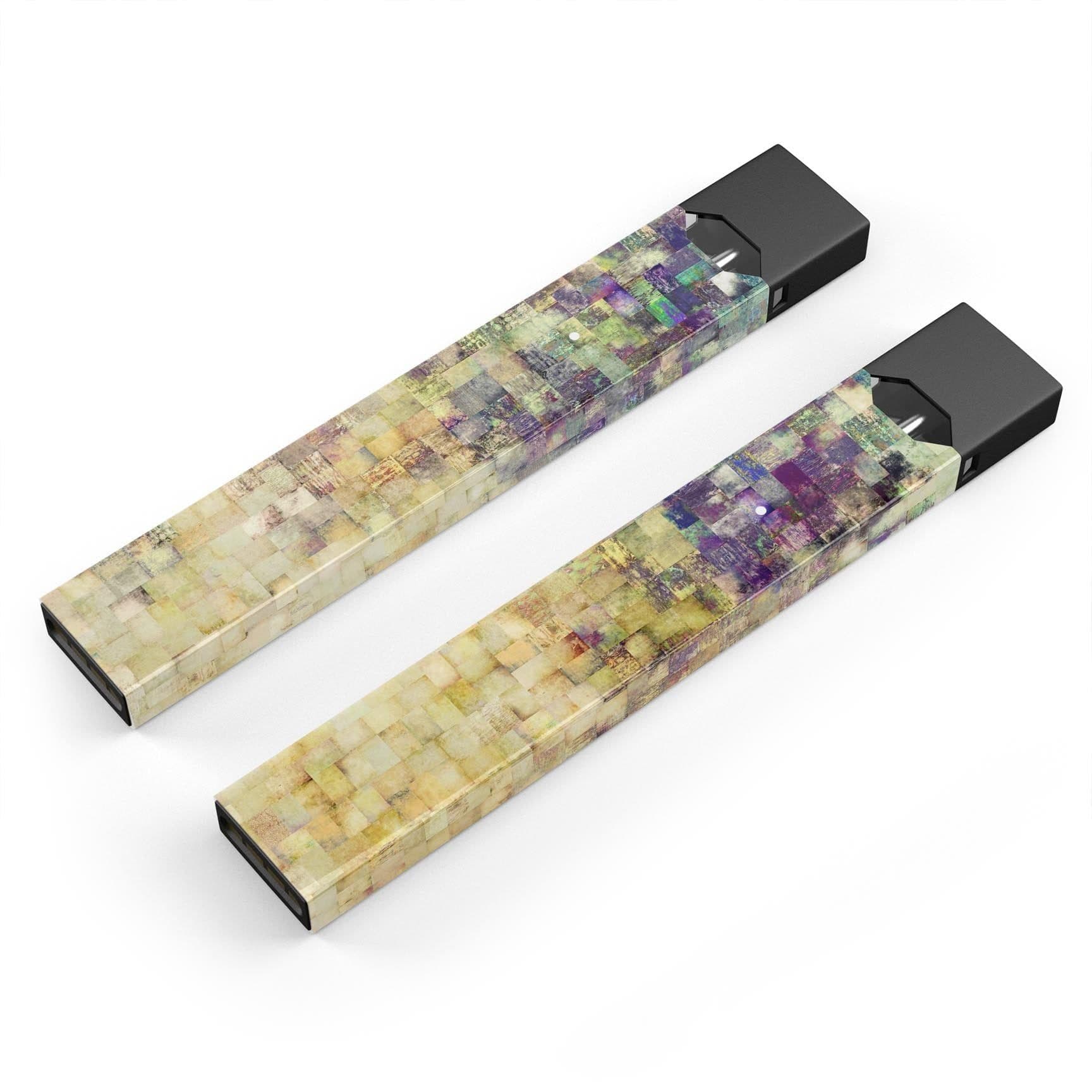 image-Grungy Abstract Purple Mosaic - Premium Decal Protective Skin-Wrap