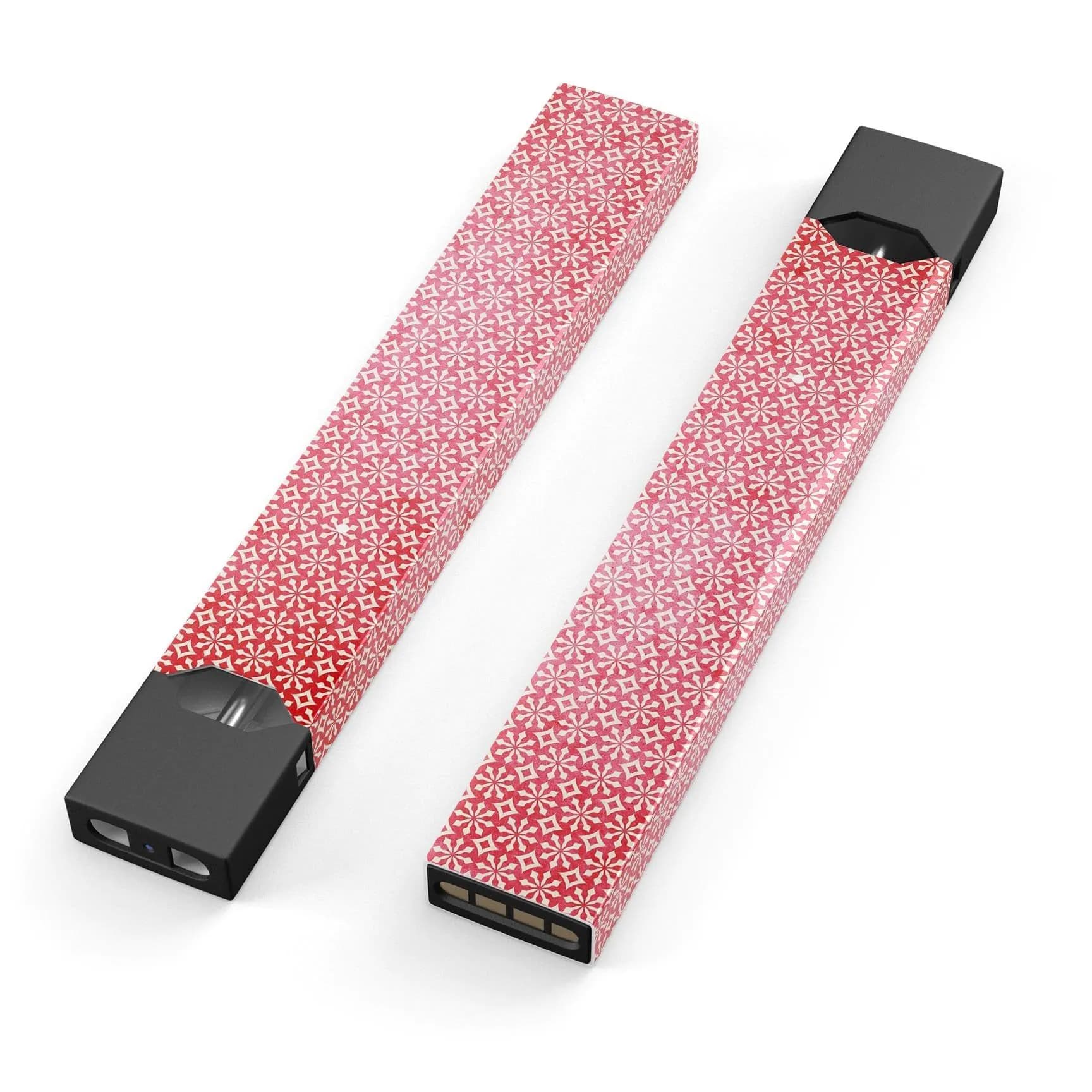 image-Fading Red and White Snowflake Pattern - Premium Decal Protective