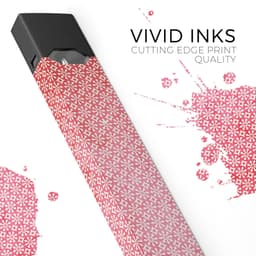 image-Fading Red and White Snowflake Pattern - Premium Decal Protective