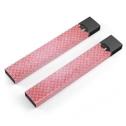 image-Fading Red and White Snowflake Pattern - Premium Decal Protective