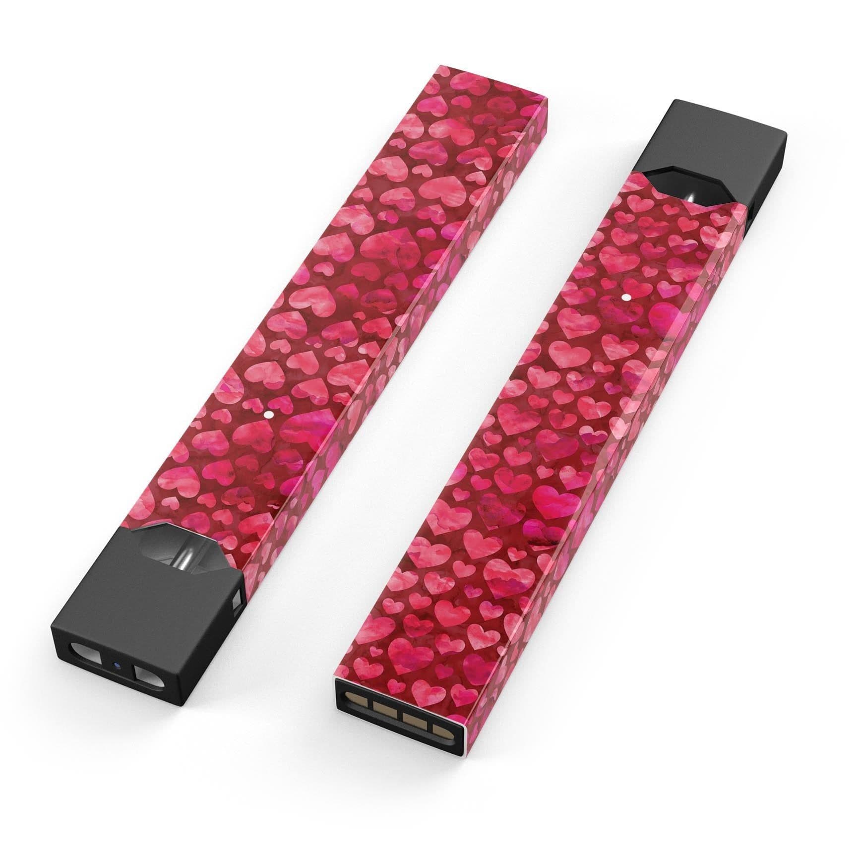 image-Deep Pink Watercolor Hearts - Premium Decal Protective Skin-Wrap