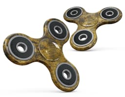 image-Golden Brush Fire V2 Full-Body Fidget Spinner Skin-Kit