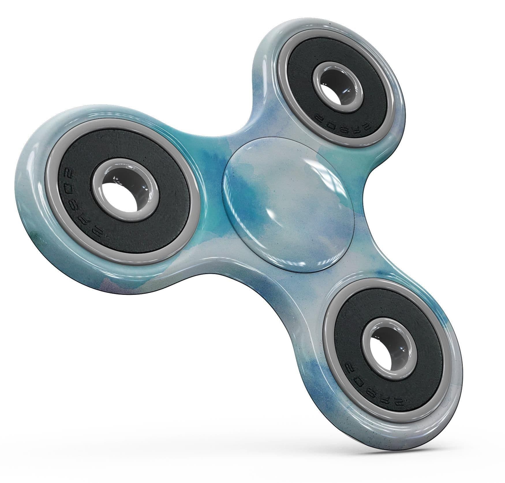 image-Blue 98 Absorbed Watercolor Texture Full-Body Fidget Spinner Skin-Kit