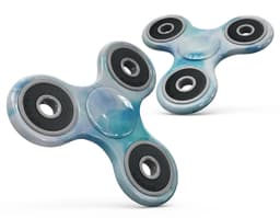 image-Blue 98 Absorbed Watercolor Texture Full-Body Fidget Spinner Skin-Kit