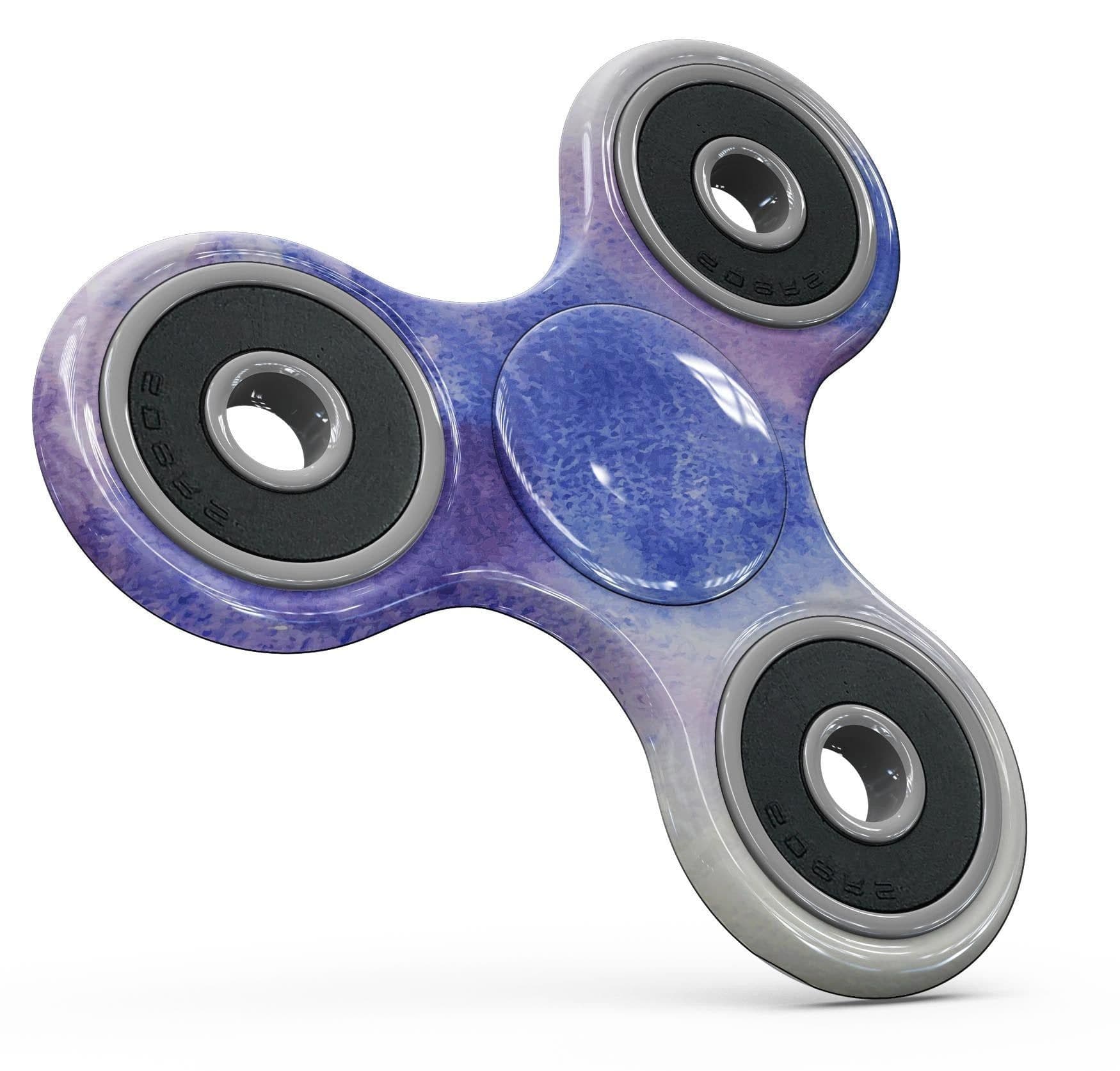 image-Blue and Pink Watercolor Spill Full-Body Fidget Spinner Skin-Kit