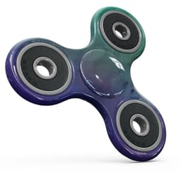 image-Blotted Green 97 Absorbed Watercolor Texture Full-Body Fidget Spinner
