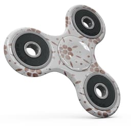 image-Brown Watercolor Flowers V1 Full-Body Fidget Spinner Skin-Kit