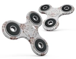 image-Brown Watercolor Flowers V1 Full-Body Fidget Spinner Skin-Kit