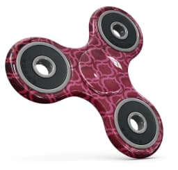 image-Deep Fuschia Oval Pattern Full-Body Fidget Spinner Skin-Kit