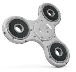 image-Grayscale Scattered Micro Blocks Full-Body Fidget Spinner Skin-Kit