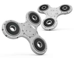 image-Grayscale Scattered Micro Blocks Full-Body Fidget Spinner Skin-Kit