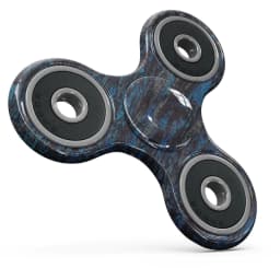 image-Abstract Wet Paint Dark Blues v2 Full-Body Fidget Spinner Skin-Kit