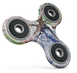 image-Abstract Colorful WaterColor Vivid Tree Full-Body Fidget Spinner