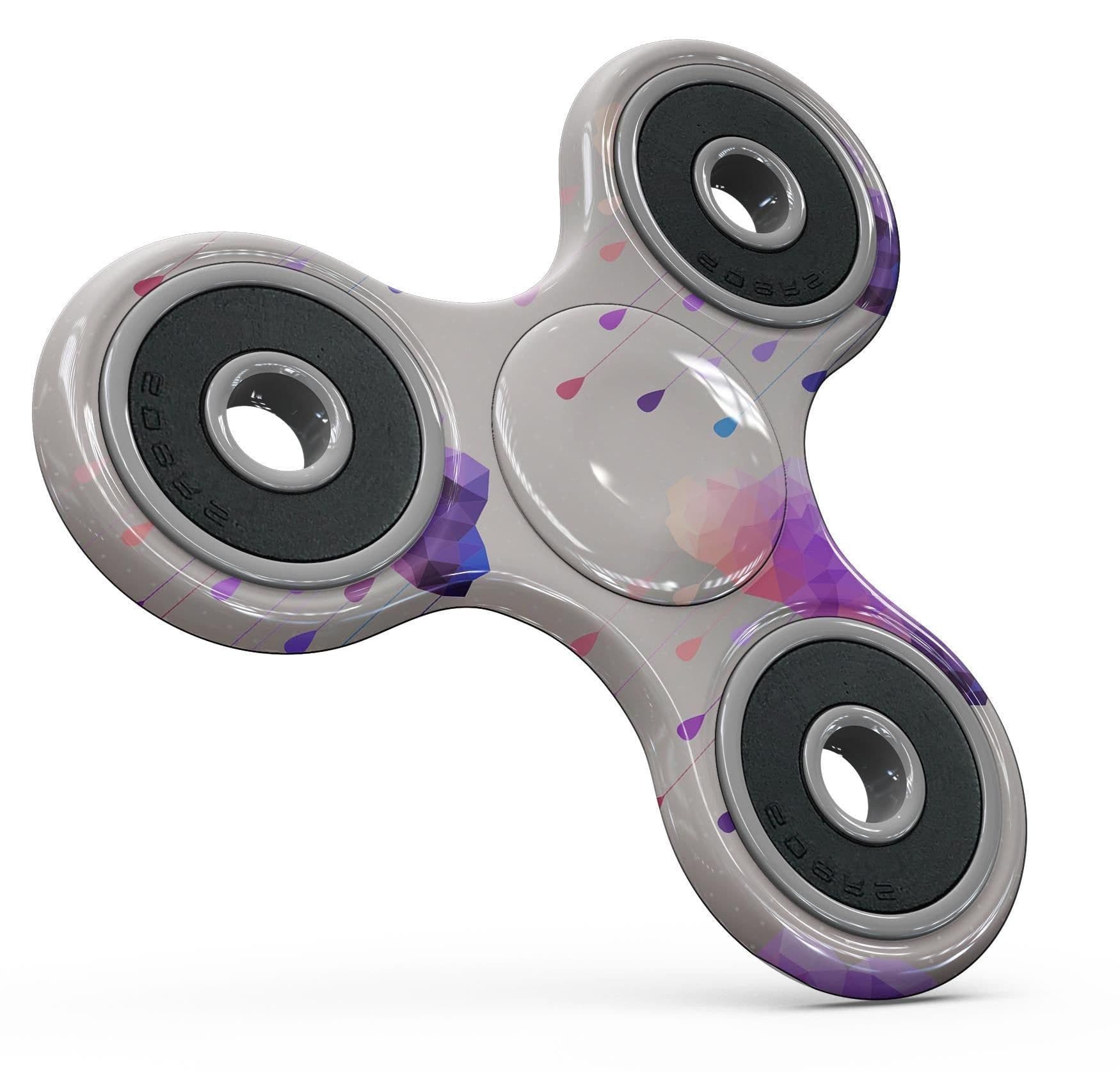 image-Geometric Rain Clouds Full-Body Fidget Spinner Skin-Kit