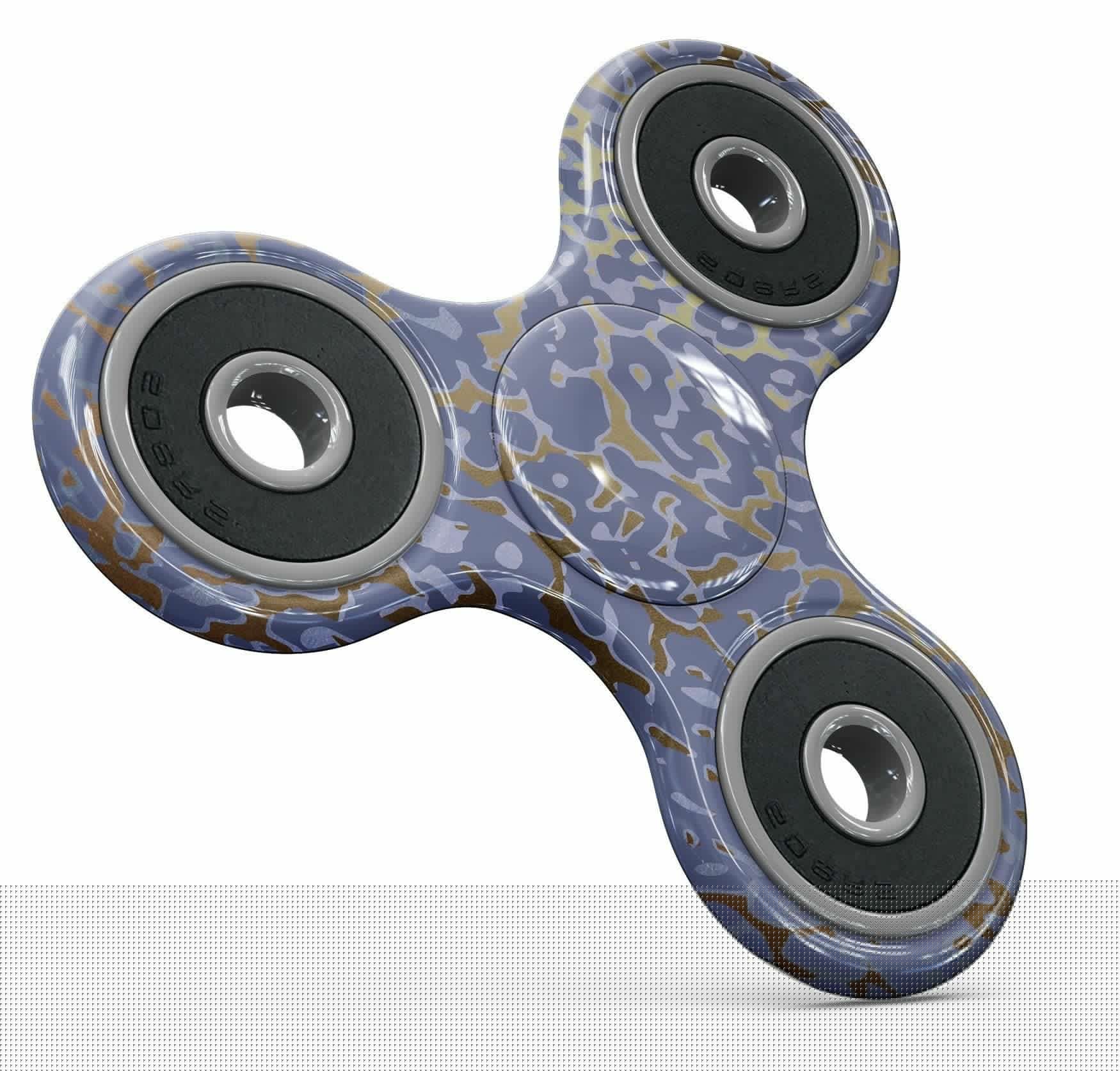 image-Gold Flaked Animal Purple Full-Body Fidget Spinner Skin-Kit