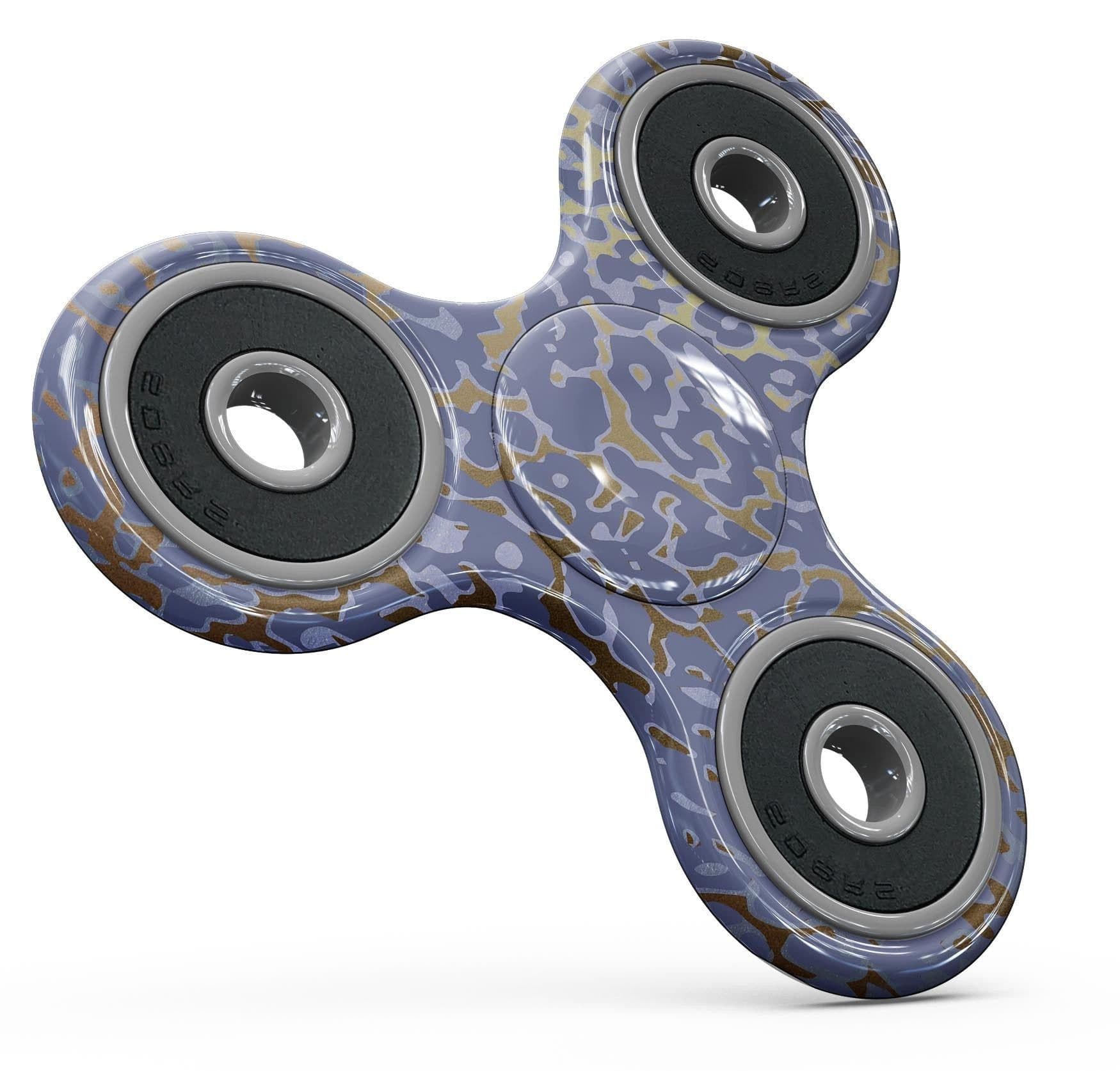 image-Gold Flaked Animal Purple Full-Body Fidget Spinner Skin-Kit