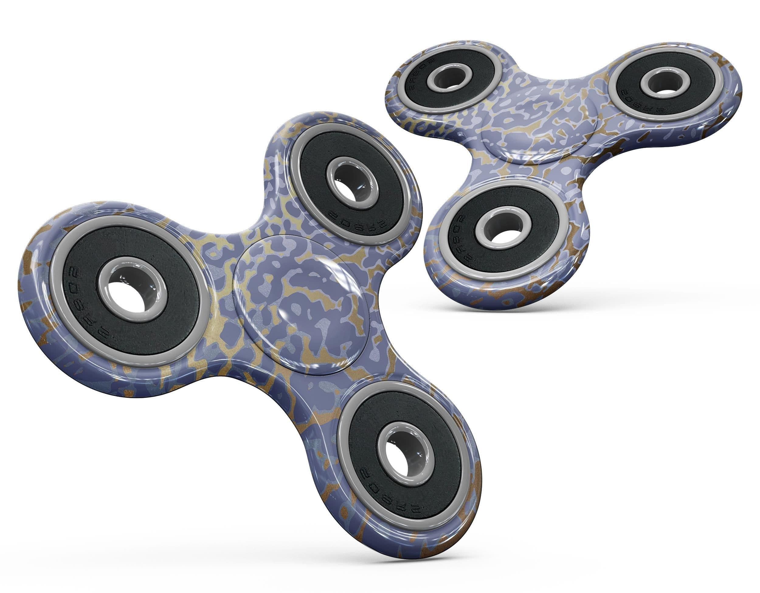 image-Gold Flaked Animal Purple Full-Body Fidget Spinner Skin-Kit