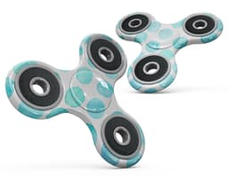 image-Blue Watercolor Polka Dots Full-Body Fidget Spinner Skin-Kit