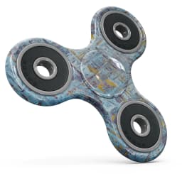 image-Abstract Wet Paint Blue Crossed Full-Body Fidget Spinner Skin-Kit